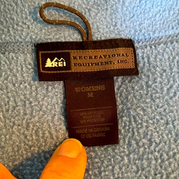 Women's REI Fleece Zip Front Long-Sleeved Summer Jacket, Cloud Blue, Size Medium - Picture 3 of 6